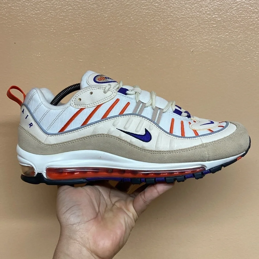 Nike Air Max 98 “Sail Court Purple” Size 10.5 640744-108
